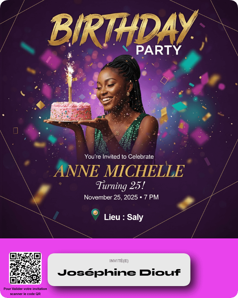 Invitation Joséphine Diouf